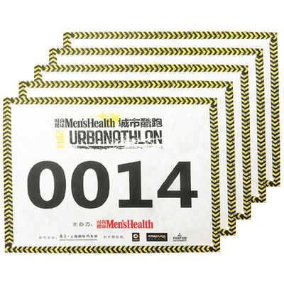 Neon Tyvek Race Bib Numbers для спортивных событий