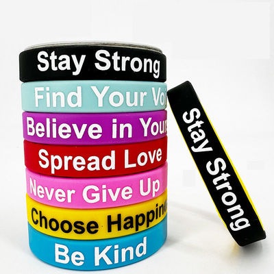 Custom Logo Printed Silicone Wristbands Multi Style Silicone Bands для продвижения и рекламы
