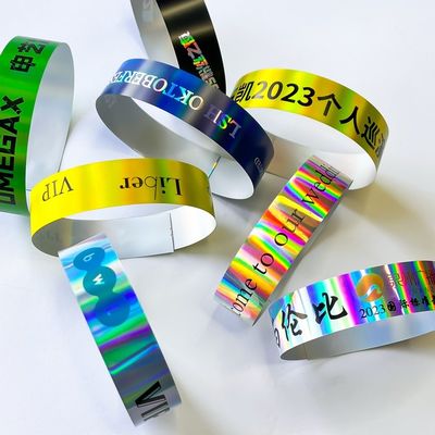 Настраиваемый браслет для событий Блестящий лазерный блеск Партийная активность браслет для взрослых детей