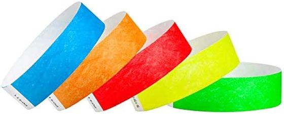 Настроить ваш простой цвет Tyvek бумажной материала браслеты прочные и водонепроницаемые События безопасности