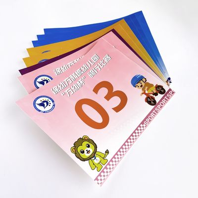 Tyvek гоночные номера 210 мм с трафаретной печатью, настраиваемые